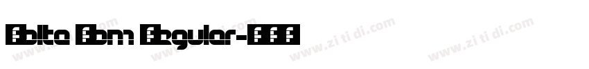 Volta Com Regular字体转换